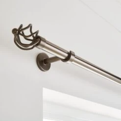 Caged Ball Extendable Metal Eyelet Curtain Pole -Curtain Series 30928671 alt04