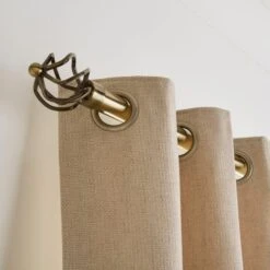 Caged Ball Extendable Metal Eyelet Curtain Pole -Curtain Series 30928674 alt04