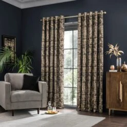Romano Velour Eyelet Curtains -Curtain Series 30930101 alt01