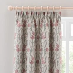 Tulip Jacquard Pencil Pleat Curtains 38 Tulip Jacquard Pencil Pleat Curtains -Curtain Series 30930885