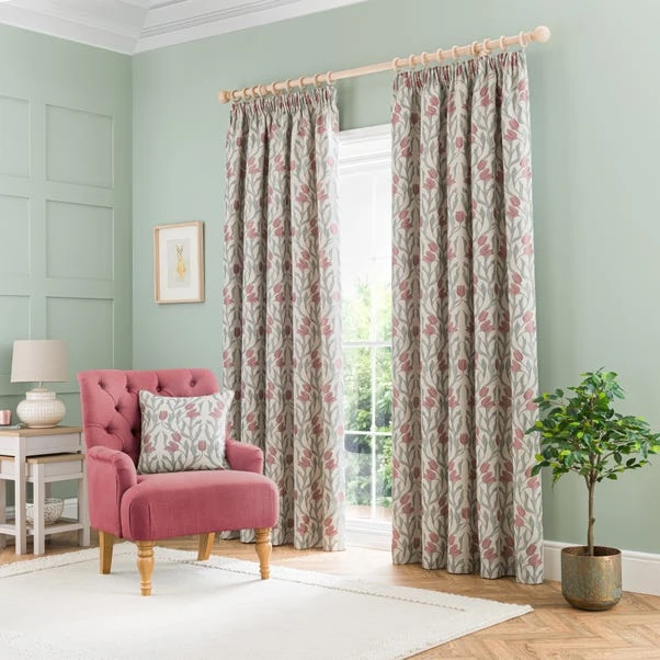 Tulip Jacquard Pencil Pleat Curtains 20 Tulip Jacquard Pencil Pleat Curtains - Image 18