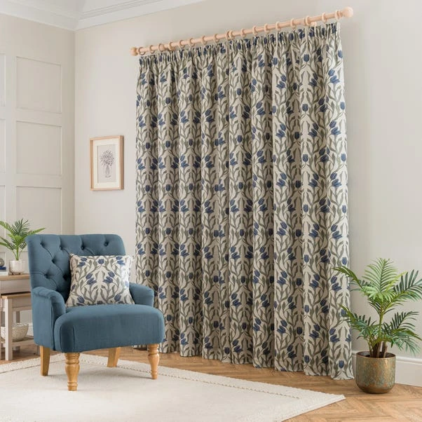 Tulip Jacquard Pencil Pleat Curtains 14 Tulip Jacquard Pencil Pleat Curtains - Image 12