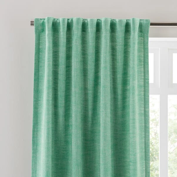 Zia Linen Look Multi Header Unlined Curtains 14 Zia Linen Look Multi Header Unlined Curtains - Image 12