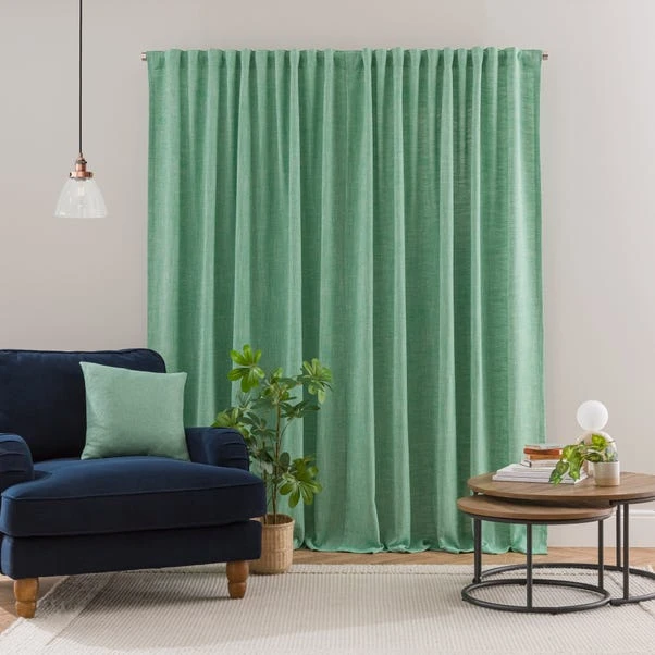 Zia Linen Look Multi Header Unlined Curtains 18 Zia Linen Look Multi Header Unlined Curtains - Image 16