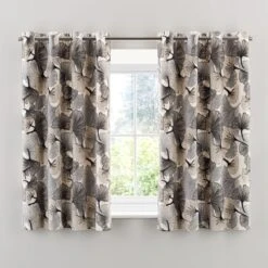 Gingko Cut Velvet Eyelet Curtains -Curtain Series 30931022 alt04