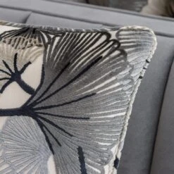 Gingko Cut Velvet Eyelet Curtains -Curtain Series 30931022 alt06