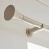 Flush Trumpet Fixed Metal Curtain Pole With Rings