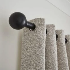 Contemporary Ball Fixed Metal Curtain Pole With Rings -Curtain Series 30931426 alt04