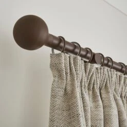 Contemporary Ball Fixed Metal Curtain Pole With Rings -Curtain Series 30931434 alt04