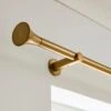 Flush Trumpet Fixed Metal Curtain Pole