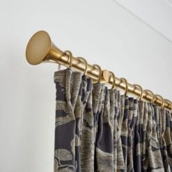 Flush Trumpet Fixed Metal Curtain Pole -Curtain Series 30931511 alt04