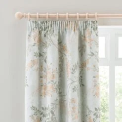 Trailing Wisteria Blackout Pencil Pleat Curtain -Curtain Series 30931678