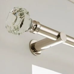 Crystal Gemstone Fixed Metal Curtain Pole With Rings -Curtain Series 30934461 alt03