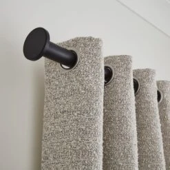 Stepped Stud Fixed Metal Curtain Pole With Rings -Curtain Series 30934502 alt04