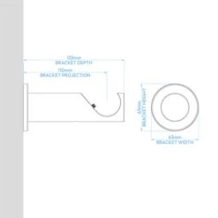 Contemporary Ball Fixed Metal Curtain Pole With Rings -Curtain Series 30934511 alt07