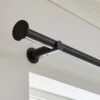 Stepped Stud Fixed Metal Curtain Pole With Rings -Curtain Series 30934513