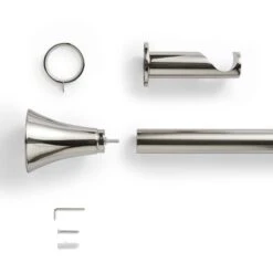 Flush Trumpet Fixed Metal Curtain Pole With Rings -Curtain Series 30934522 alt02