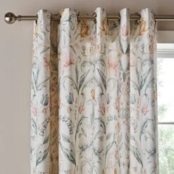 Imi Tulip Floral Cotton Blackout Eyelet Curtains -Curtain Series 30934619