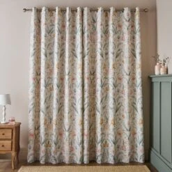 Imi Tulip Floral Cotton Blackout Eyelet Curtains -Curtain Series 30934619 alt02