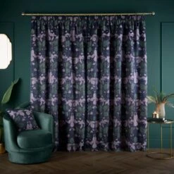 Nouveau Iris Pencil Pleat Curtains -Curtain Series 30934624 alt04