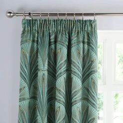 Nouveau Fan Pencil Pleat Curtains