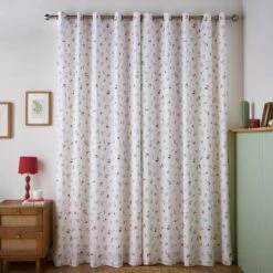 Margo Floral Cotton Blackout Eyelet Curtains -Curtain Series 30934666 alt02