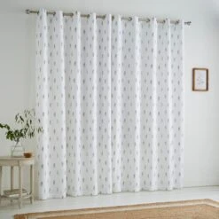 Harper Stem Floral Cotton Blackout Eyelet Curtains -Curtain Series 30934674 alt03