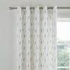 Harper Stem Floral Cotton Blackout Eyelet Curtains -Curtain Series 30934682