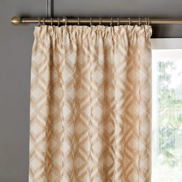 Luxe Jacquard Geo Pencil Pleat Curtains 17 Luxe Jacquard Geo Pencil Pleat Curtains - Image 15