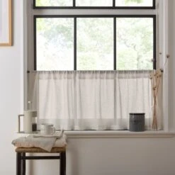 Marley Linen Slot Top Voile Panel -Curtain Series 30935296 alt01