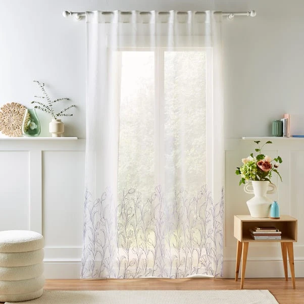 Embroidered Tulip Slot Top Single Voile Panel 14 Embroidered Tulip Slot Top Single Voile Panel - Image 12