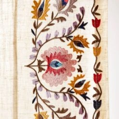 Hani Embroidered Hidden Tab Top Single Voile Panel -Curtain Series 30935673 alt03