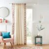 Hani Embroidered Hidden Tab Top Single Voile Panel -Curtain Series 30935684