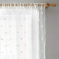Tufted Slot Top Single Voile Panel -Curtain Series 30935694 alt01