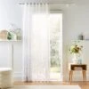 Embroidered Tulip Slot Top Single Voile Panel -Curtain Series 30935703