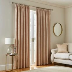 Zahra Chenille Jacquard Pencil Pleat Curtains -Curtain Series 30936874 alt01
