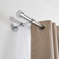 Trinity Double Layer Extendable Metal Eyelet Curtain Pole -Curtain Series 30936969 alt04
