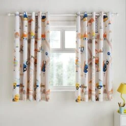 Trucks & Diggers Blackout Eyelet Curtains -Curtain Series 30937748 alt05