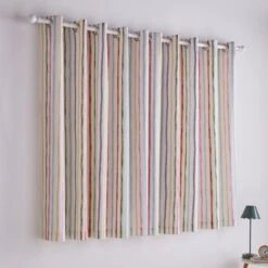 Jungle Friends Striped Blackout Eyelet Curtains -Curtain Series 30937758 alt04
