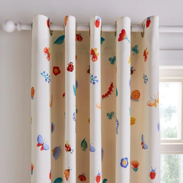 Garden Friends Blackout Eyelet Curtains 3 Garden Friends Blackout Eyelet Curtains