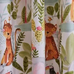 Jungle Friends Blackout Eyelet Curtains 9 Jungle Friends Blackout Eyelet Curtains -Curtain Series 30937774 alt02