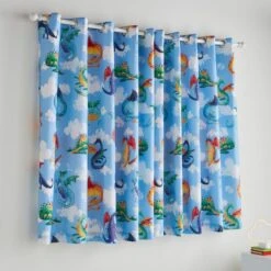 Dragons Blackout Eyelet Curtains -Curtain Series 30937813 alt04