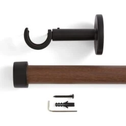 Trinity Wrapped Fixed Metal Eyelet Curtain Pole 38 Trinity Wrapped Fixed Metal Eyelet Curtain Pole -Curtain Series 30938372 alt02