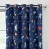 Space Blackout Eyelet Curtains