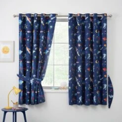 Space Blackout Eyelet Curtains -Curtain Series 30957179 alt05