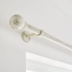 Vintage Floral Extendable Metal Curtain Pole -Curtain Series 30960749