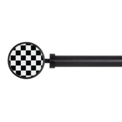 Checkerboard Extendable Metal Eyelet Curtain Pole​ -Curtain Series 30961337 alt01