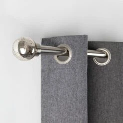 Mercury Extendable Metal Eyelet Curtain Pole 18 Mercury Extendable Metal Eyelet Curtain Pole -Curtain Series 30961344