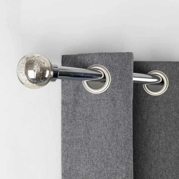 Mercury Extendable Metal Eyelet Curtain Pole 5 Mercury Extendable Metal Eyelet Curtain Pole - Image 3