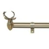 Stag Extendable Metal Eyelet Curtain Pole​